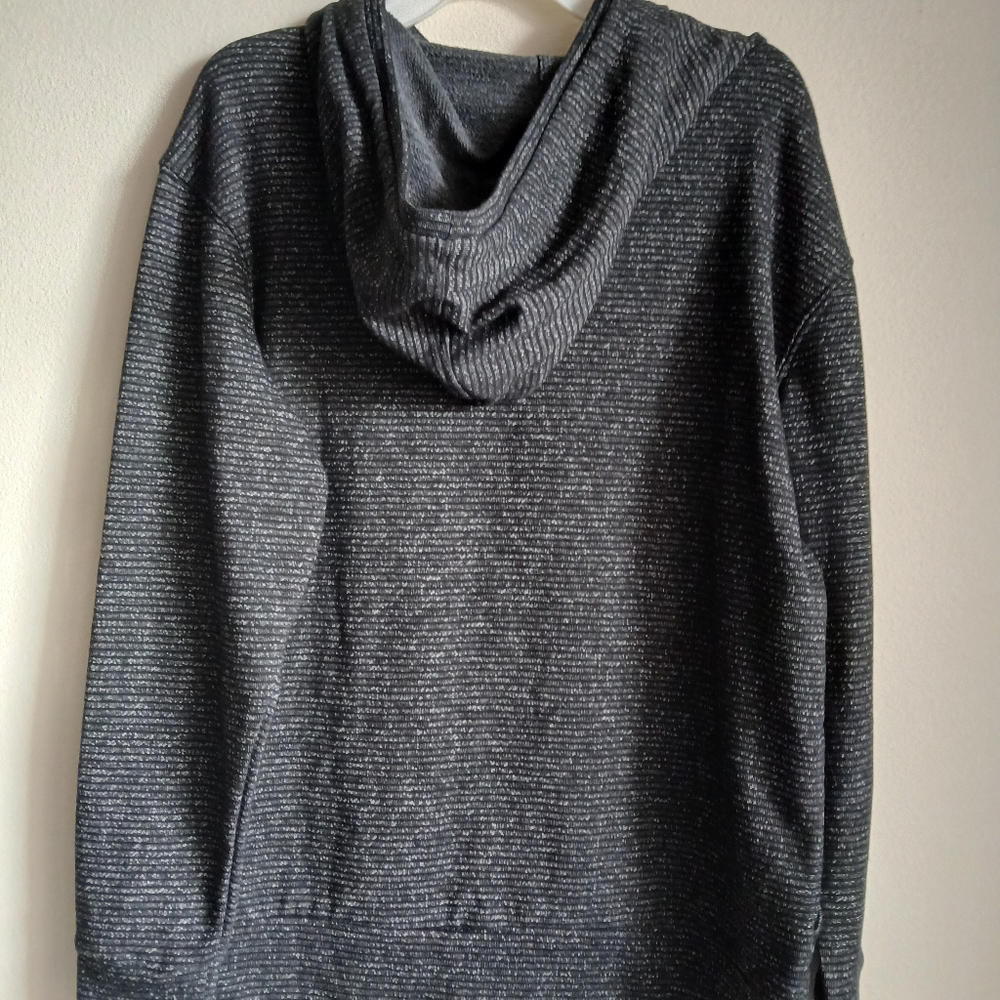 NWT Champion Women's Small Black Fleck Long‎ Sleeve High Neck Hoodie - Picture 10 of 13